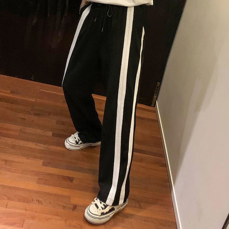 Quần Dài Thể Thao Kẻ Sọc Thời Trang Hàn Quốc Cho Nam