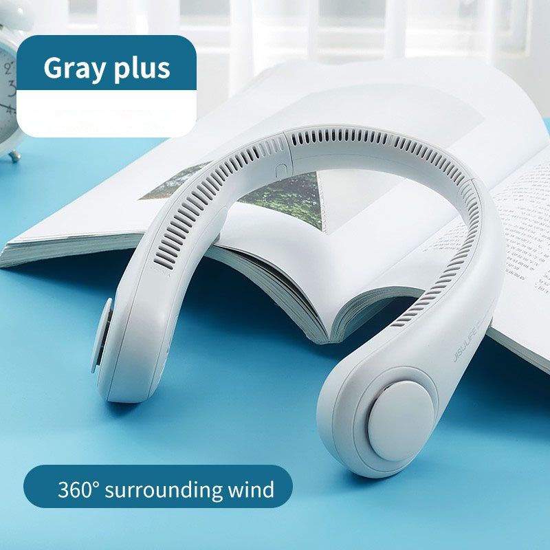 Quạt Mini Đeo Cổ Thông Minh 360 Độ Tích Điện,Không Cánh Tiện Lợi, Thời Trang, Nhỏ Gọn, Dáng Thể Thao.