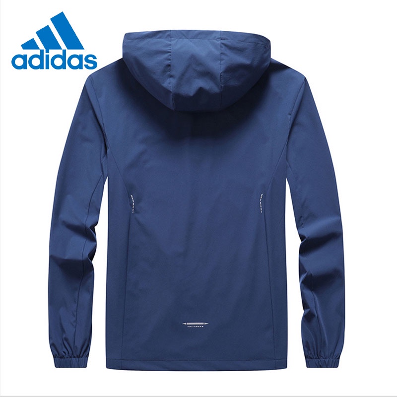 Áo khoác gió thể thao Adidas thoáng khí chống thấm nước cỡ L-8XL cho nam