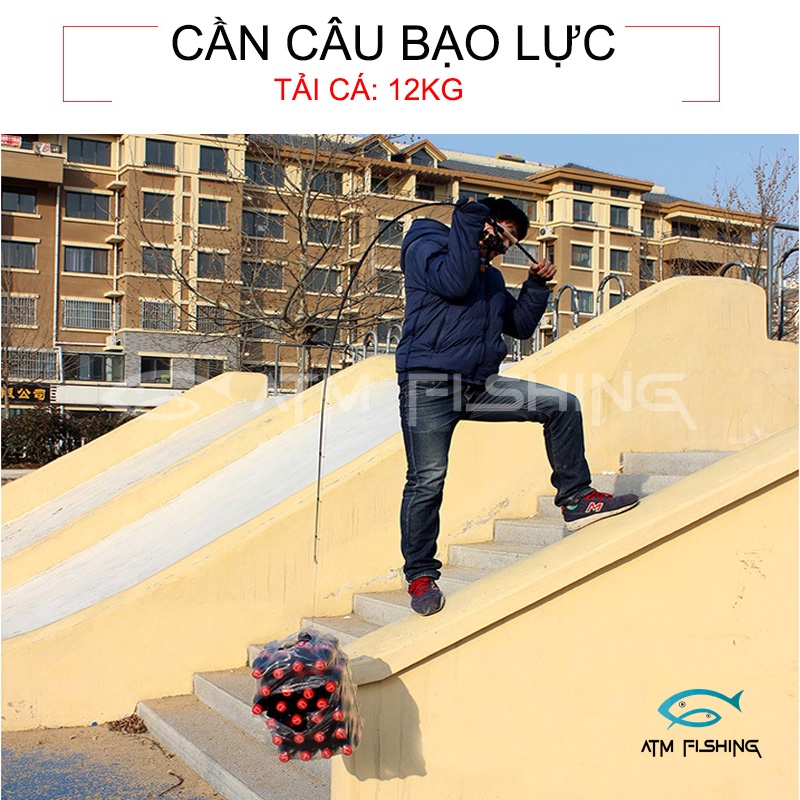 Cần Câu Lure Eagle Bạo Lực Kèm 2 Ngọn Cao Cấp Siêu Bền