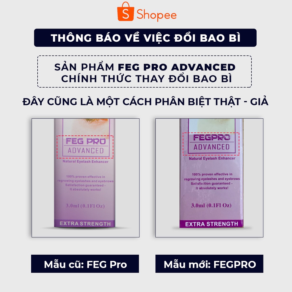 [hot sale][CHÍNH HÃNG] Combo dưỡng mi FEG Eyelash Enhancer - Pro Advanced-Dưỡng mi dài cong tự nhiên phục hồi mi chắc kh