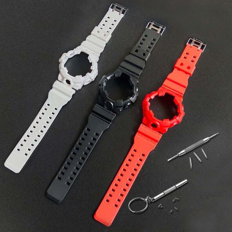 Dây đeo YIFILM bằng cao su thay thế cho đồng hồ Casio G-shock GA700 GA-700 GA710 GA735