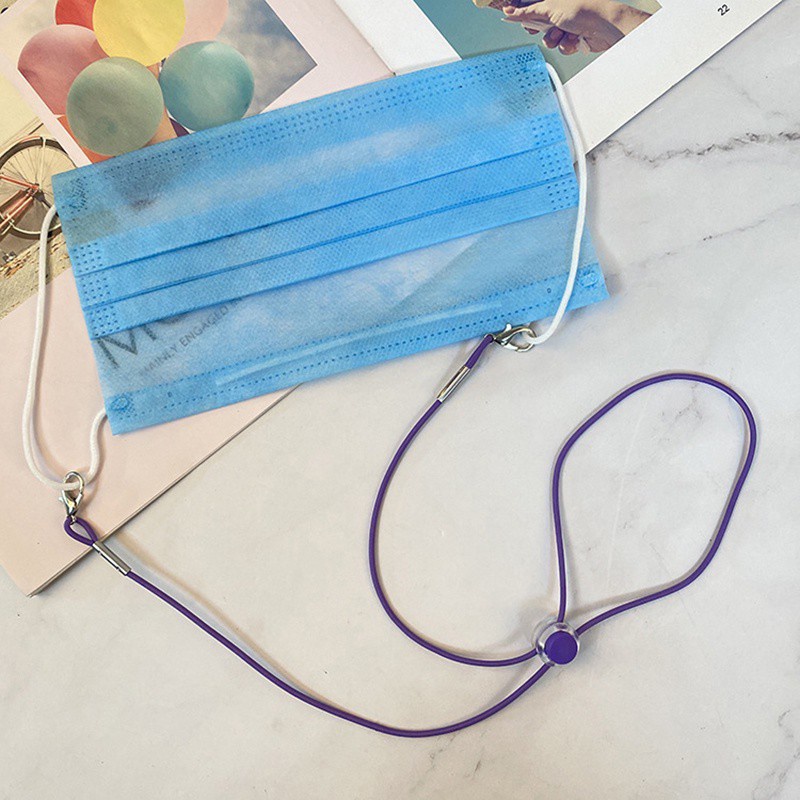 Dây đeo giữ khẩu trang co giãn có khóa đôi có thể điều chỉnh dài 62cm