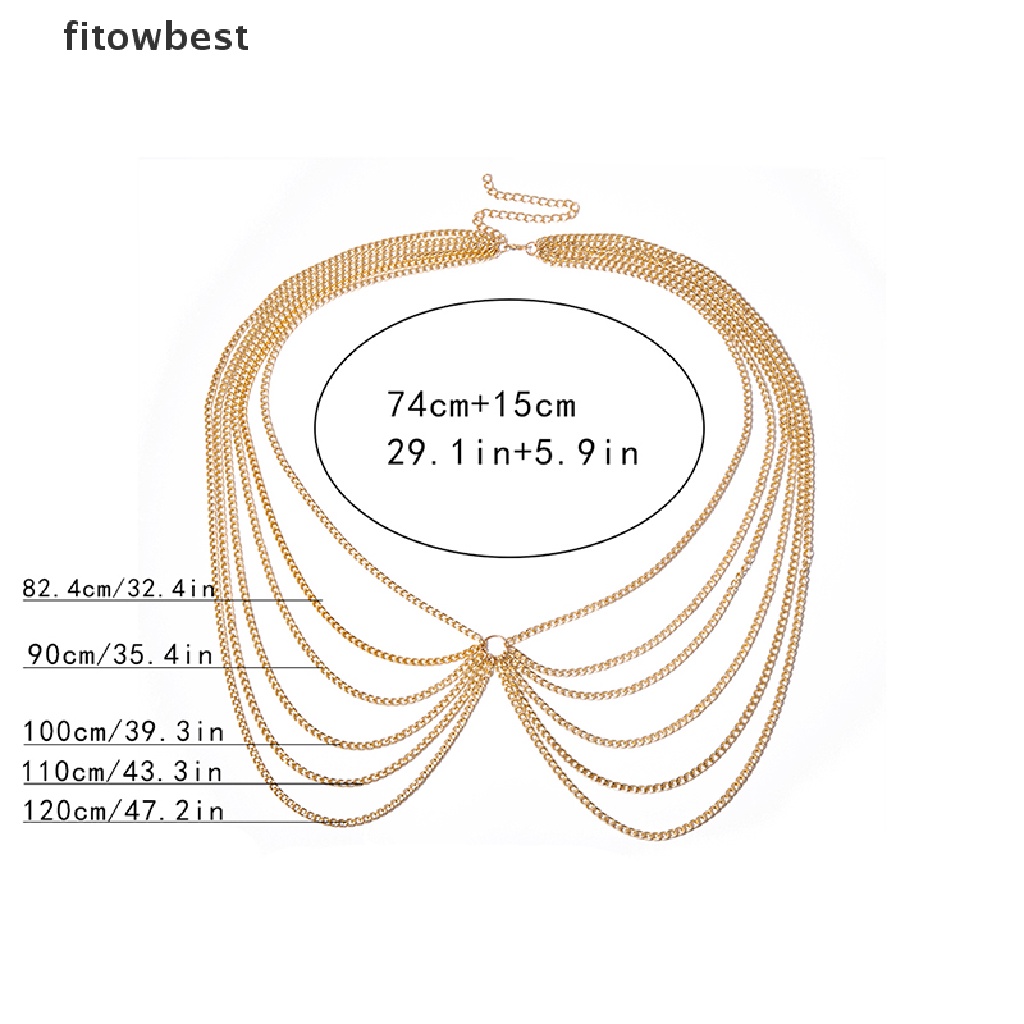 Dây Mắt Xích Đeo Hông Phong Cách Boho Thời Trang Quyến Rũ Cho Nữ