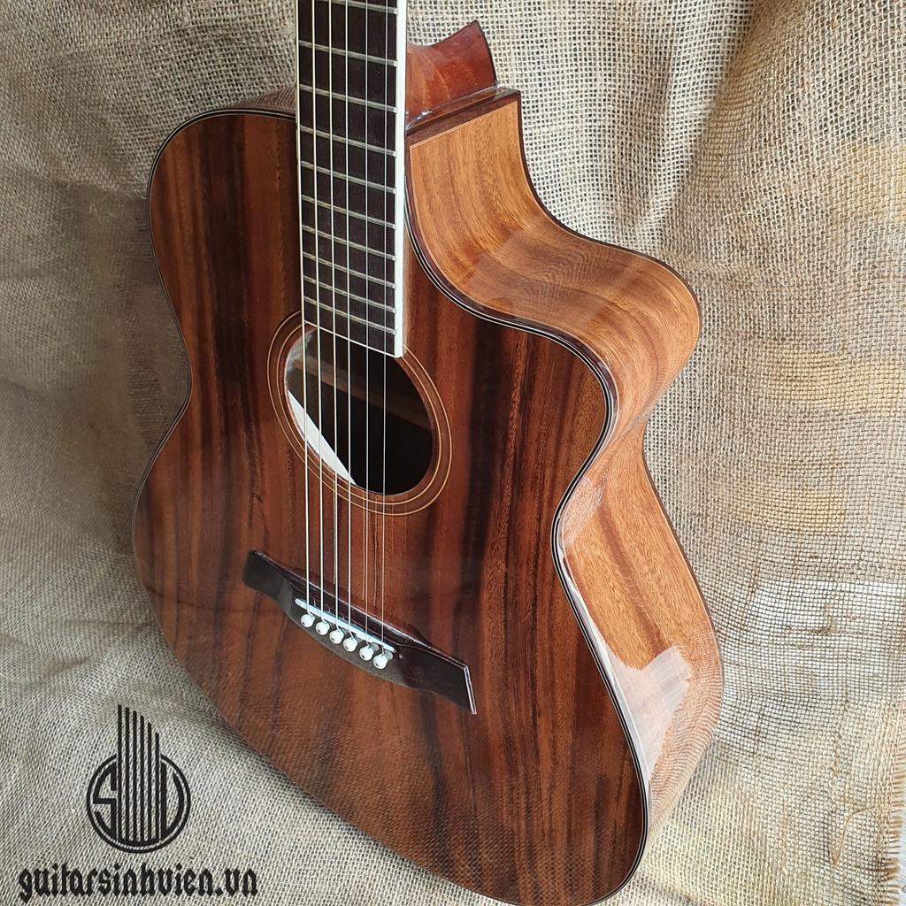 Đàn guitar acoustic SV-A6Đ full gỗ điệp thanh lý nhanh - giá giảm gấp đôi