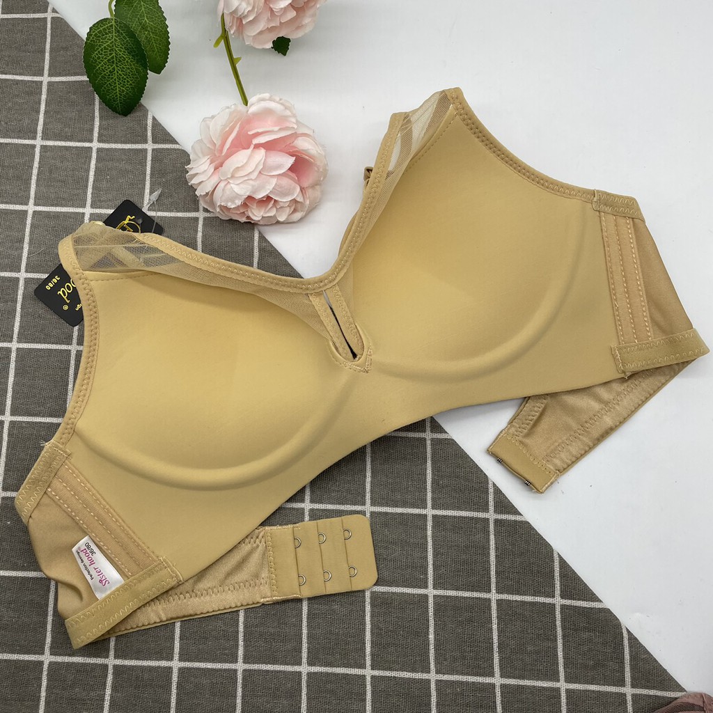 Áo đúc dây lưới , áo lót su đúc nữ trơn , đệm mỏng không gọng 1014 không gian eva KGE