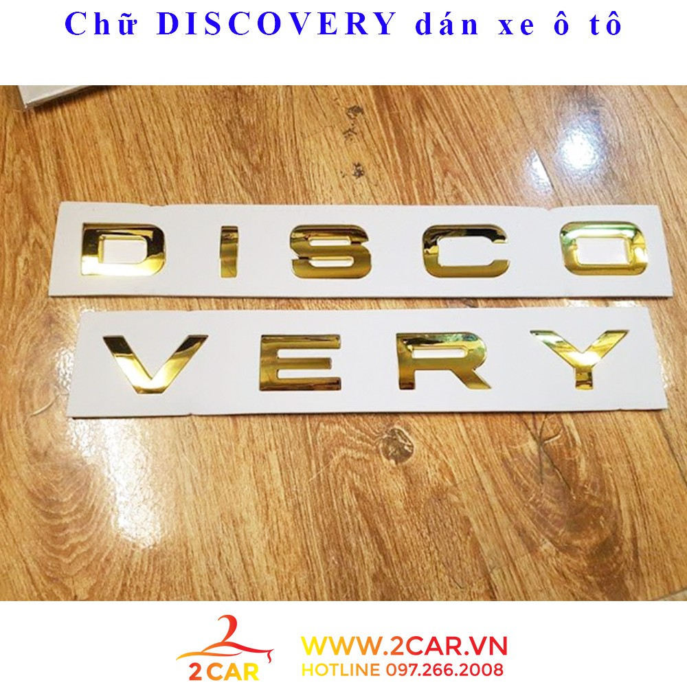 Chữ DISCOVERY dán trang trí xe ô tô, xe hơi