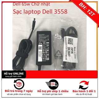 HCM] ⚡️[Sạc zin]Sạc laptop Dell 3558, sạc dell 65w 3.33a 19,5 V Kim nhỏ