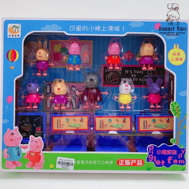 🐷HOT🐷Bộ Đồ Chơi Lớp Học Peppa Pig Vui Nhộn Siêu Đáng Yêu