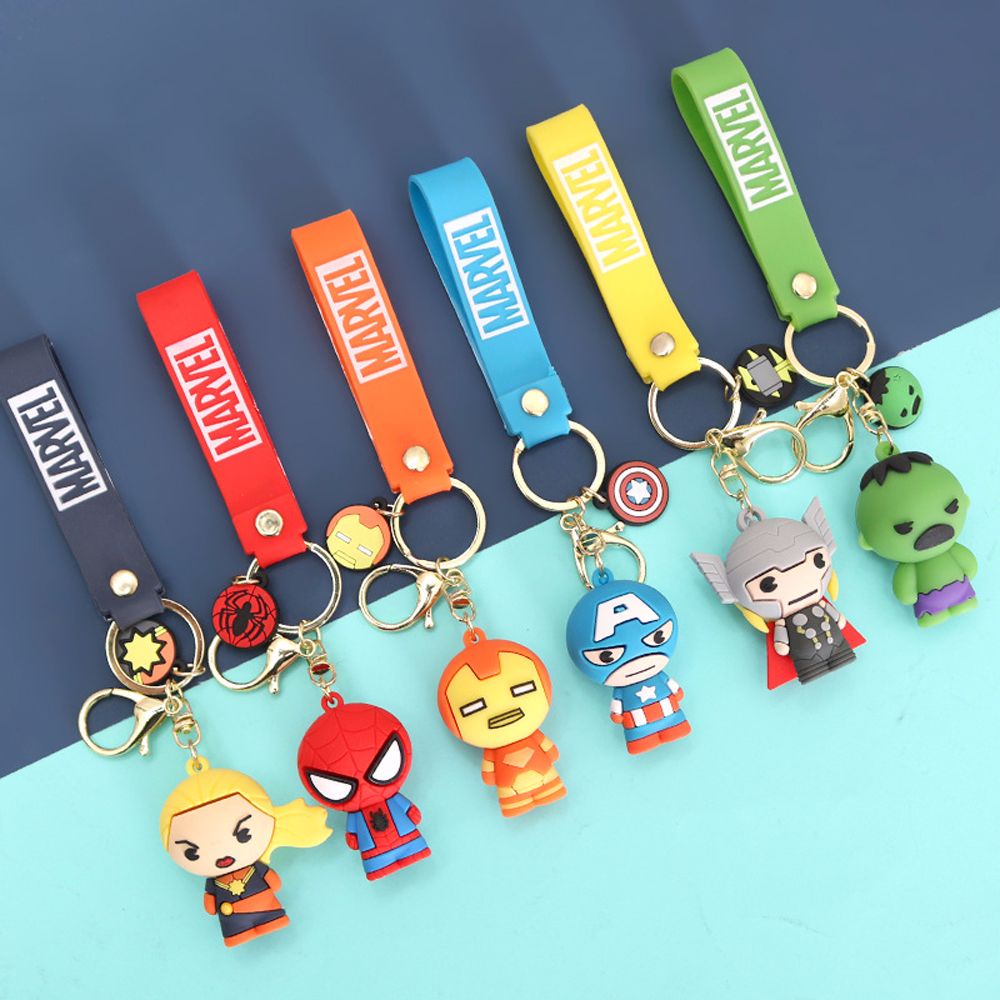 Móc khóa hình siêu anh hùng Marvel Avengers mini dễ thương