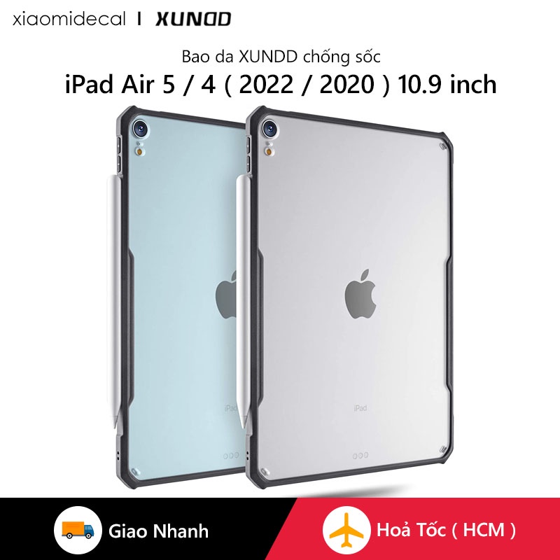 Ốp lưng XUNDD iPad Air 5 / 4 ( 2022 / 2020 ) 10.9 inch Mặt lưng trong, viền TPU, Chống sốc