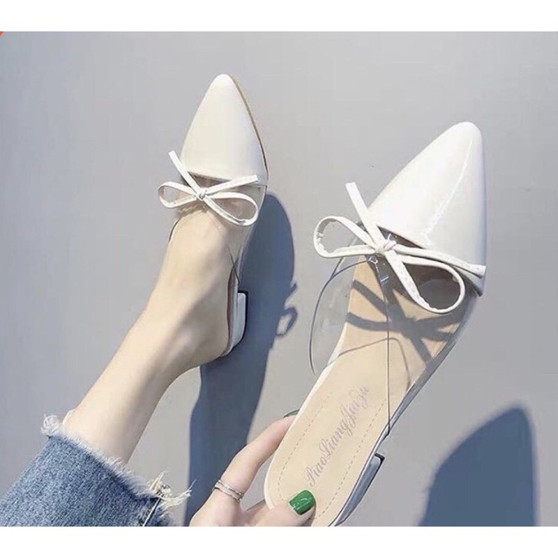 Dép Sục Nữ Da Bóng Siêu Xinh