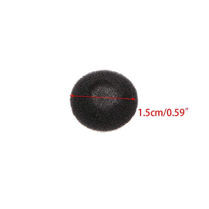 30Pcs 15mm Soft Sponge Earphone Earbud Pad Covers Replacement For MP3 MP4 Mobile