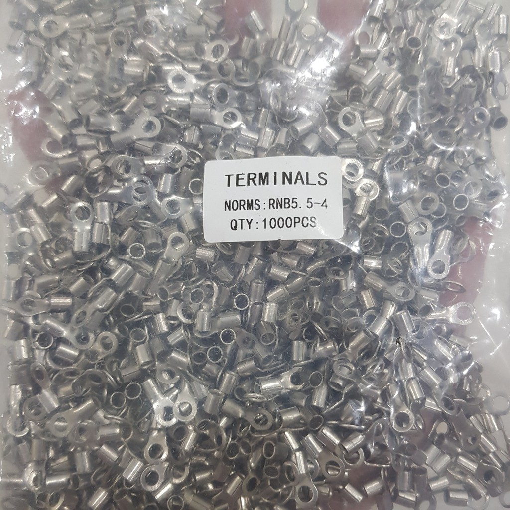 1.000 chiếc Đầu cos tròn trần 5.5-4, RNB5.5-4, đầu cos tròn ( Cos Đồng Thau)