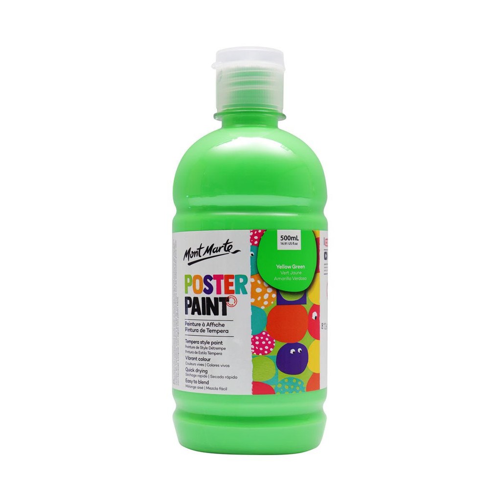 Màu Nước Poster Paint Mont Marte 500ml - Yellow Green - MPST0005