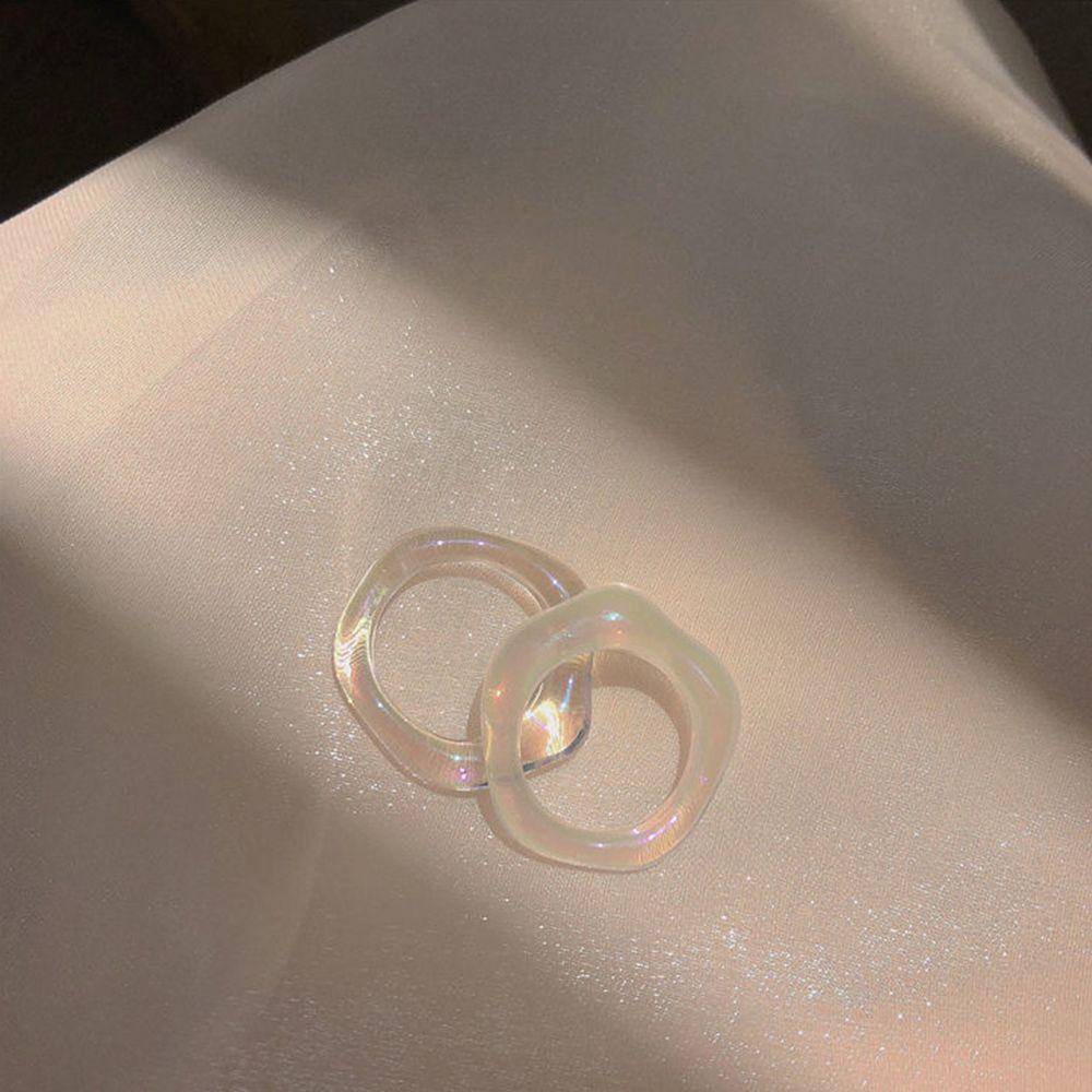 Nhẫn Màu Trong Suốt Độc Đáo Phong Cách Punk Cho Nữ