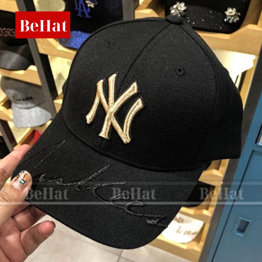 Mũ Nón Lưỡi Trai NY MLB Nam Nữ Thêu Trên Vành, Hàng Nhập Full Tem, Chất vải Poly Cotton Thoáng Mát