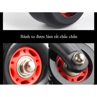 Con lăn tập cơ bụng 4 bánh cao cấp