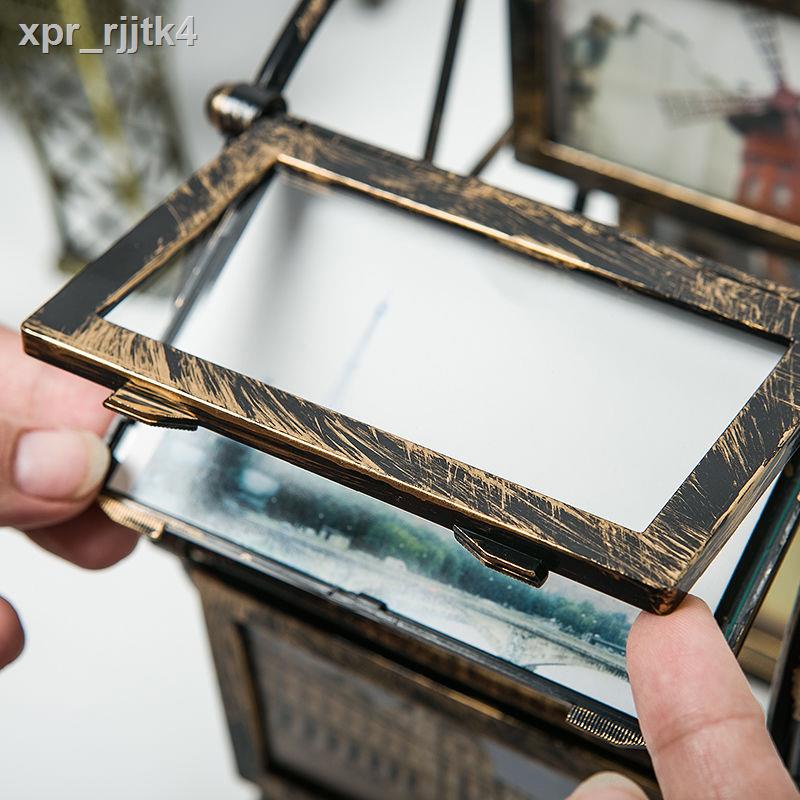 ▲ △ Bánh xe đu quay sáng tạo khung ảnh đặt bàn xoay cối xay gió album đồ trang trí nhỏ retro cá tính 4 inch 5