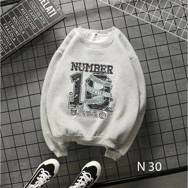 ÁO SWEATER NAM NỮ NUMBER CAO CẤP