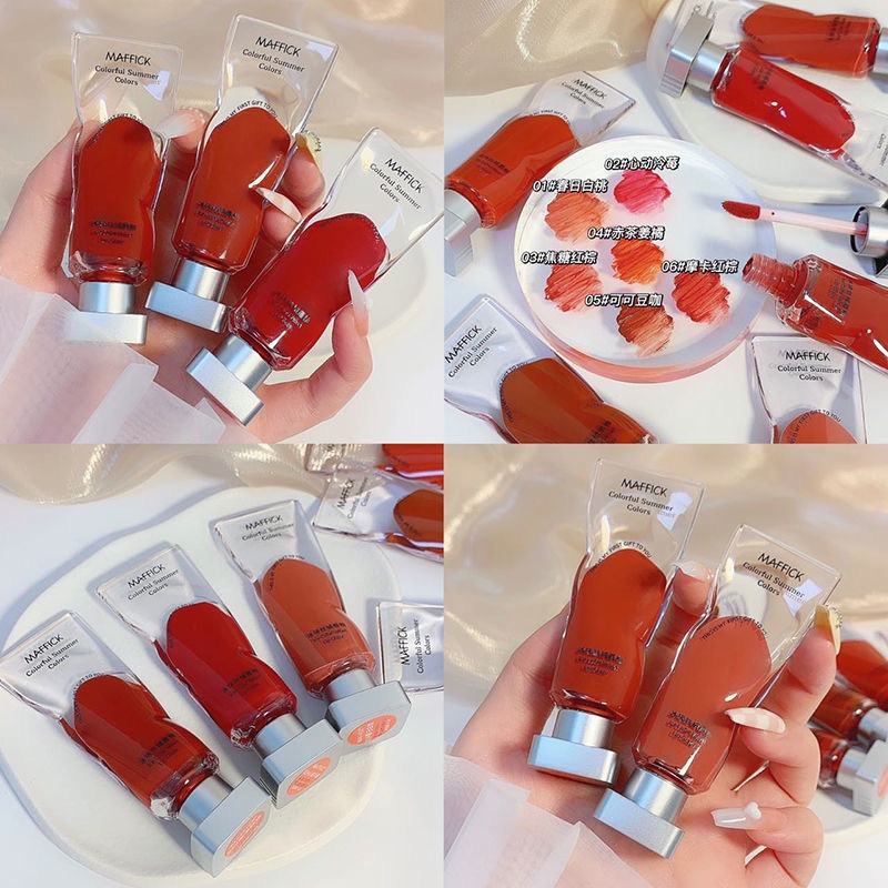 [2022Hàng mới về]Son thỏi MAFFICK vỏ trong suốt MAFFICK Soft Matte Lipstick (Summer Radiance)