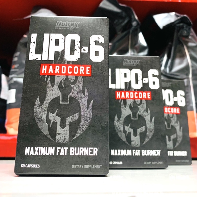Nutrex Lipo 6 Hardcore  - Viên Giảm Mỡ Cấp Tốc, Giảm Cân Mạnh Mẽ