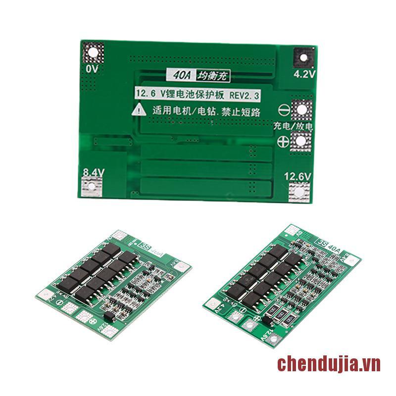 DUJIA 3S 40A Li-ion Lithium Battery Charger Protection Board 18650 For Drill Mot