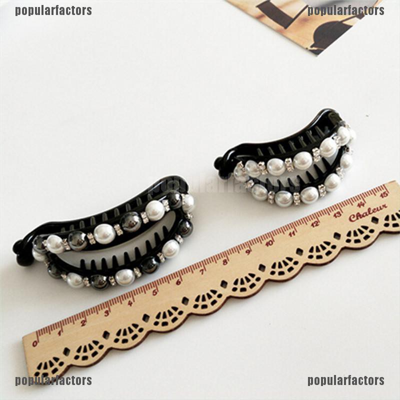 Kẹp Tóc Giả Đính Ngọc Trai Thanh Lịch