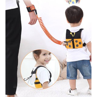 Dây dắt bé chống lạc 2.5 mét có khóa an toàn, lõi thép siêu bền, vòng dắt lưng êm ái không đau,dây dắt bé đi dạo