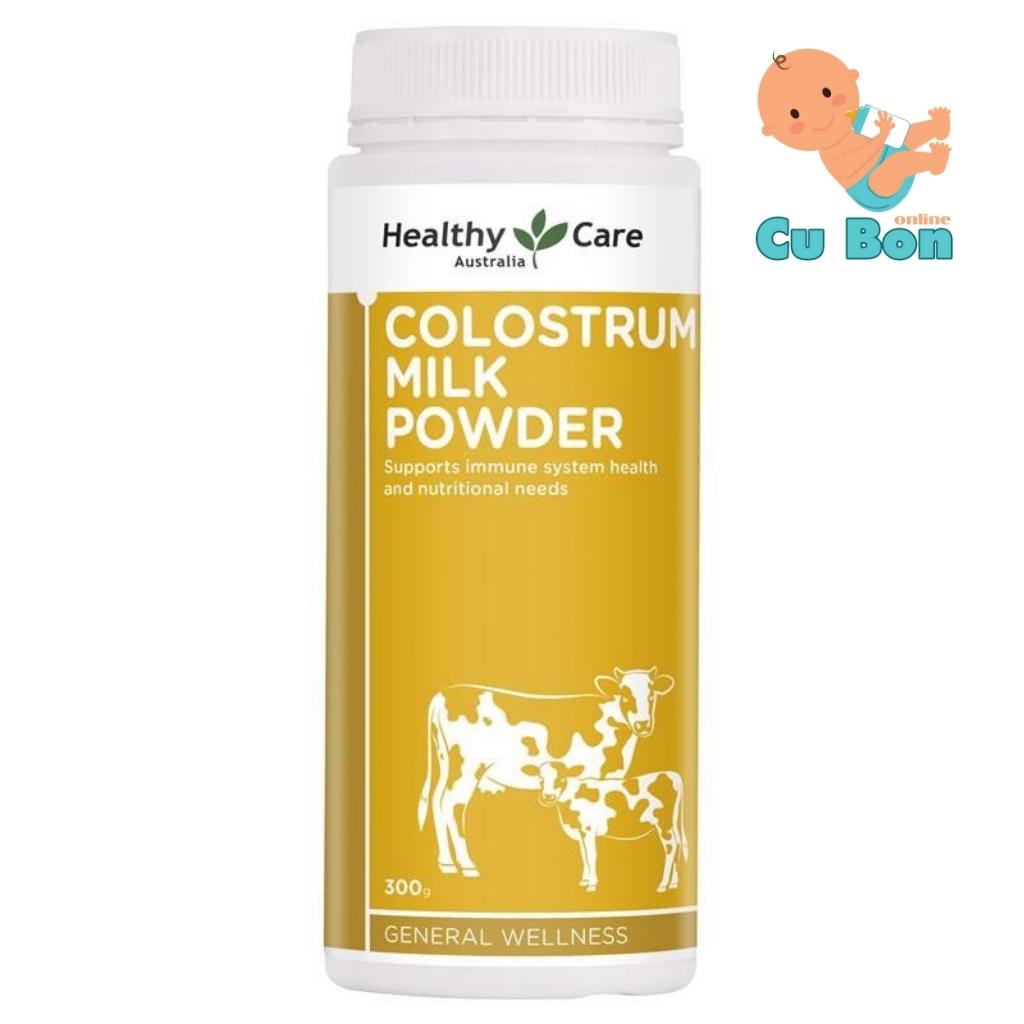 Sữa bò non Healthy Care Colostrum Milk Powder 300g của Úc tăng cường sức đề kháng và thúc đẩy tăng cường thể chất