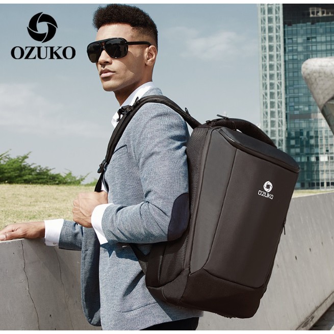 Balo Ozuko 9060 chống thấm tuyệt đối ( tặng kèm áo mưa trùm balo)