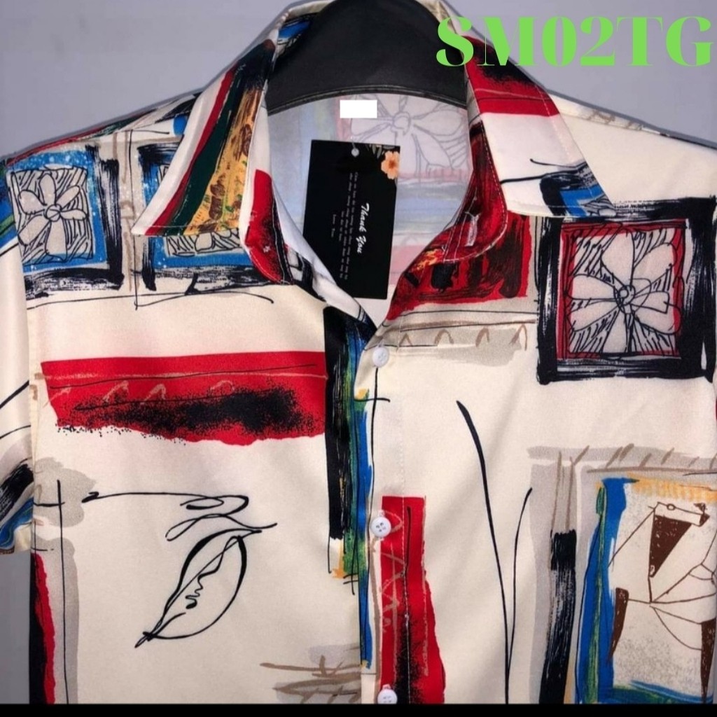 Áo Sơ Mi Nam TENJI STORE SM02TG Sơ Mi Nam Trắng Tay ngắn Wash Họa Tiết 3D Ô Vuông Hoa Lá  Mẫu Hot Trend Mới Nhất TG | BigBuy360 - bigbuy360.vn