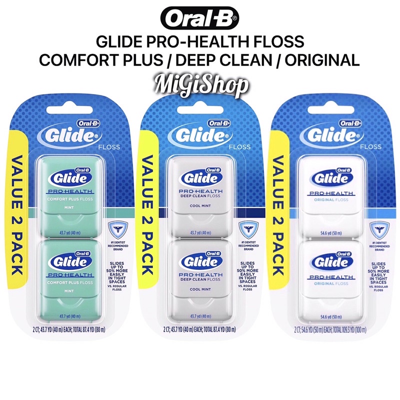 [Hàng Mỹ] Chỉ Nha Khoa Oral B Glide Pro Health Floss