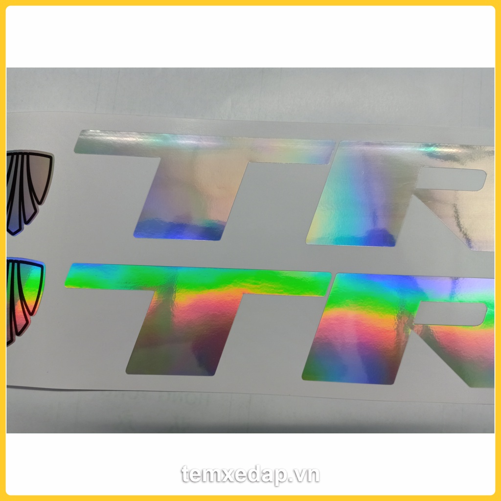 Tem decal chuyển màu 7 sắc dán sườn xe đạp TREK | Tem sườn xe đạp | Hologram | MTB Frame decal | Temxedap.vn