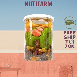 400GR TRÁI CÂY SẤY DẺO KHÔNG ĐƯỜNG MIX 4 LOẠI KIWI, NHO, XOÀI, O LIU | ĐẶC SẢN ĐÀ LẠT