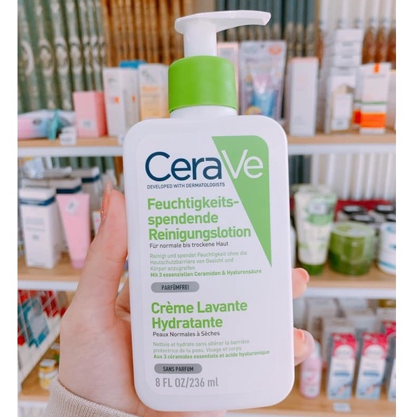 Sữa rửa mặt CeraVe SA Smoothing /Foaming /Hydrating Facial Cleanser 236ml