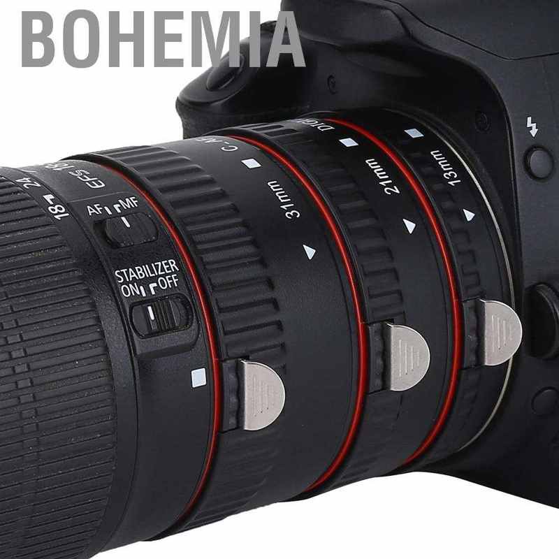 Auto Focusing Macro Extension Lens Adapter Tube Rings Set for Canon EOS EF Mount