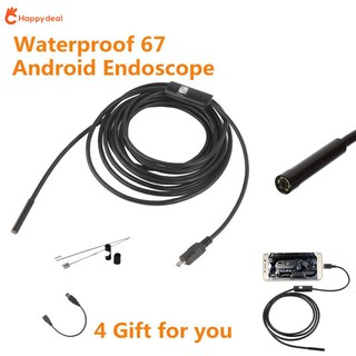 Dây Camera Nội Soi 7Mm 3.5M Android OTG IP67 Borescope LED