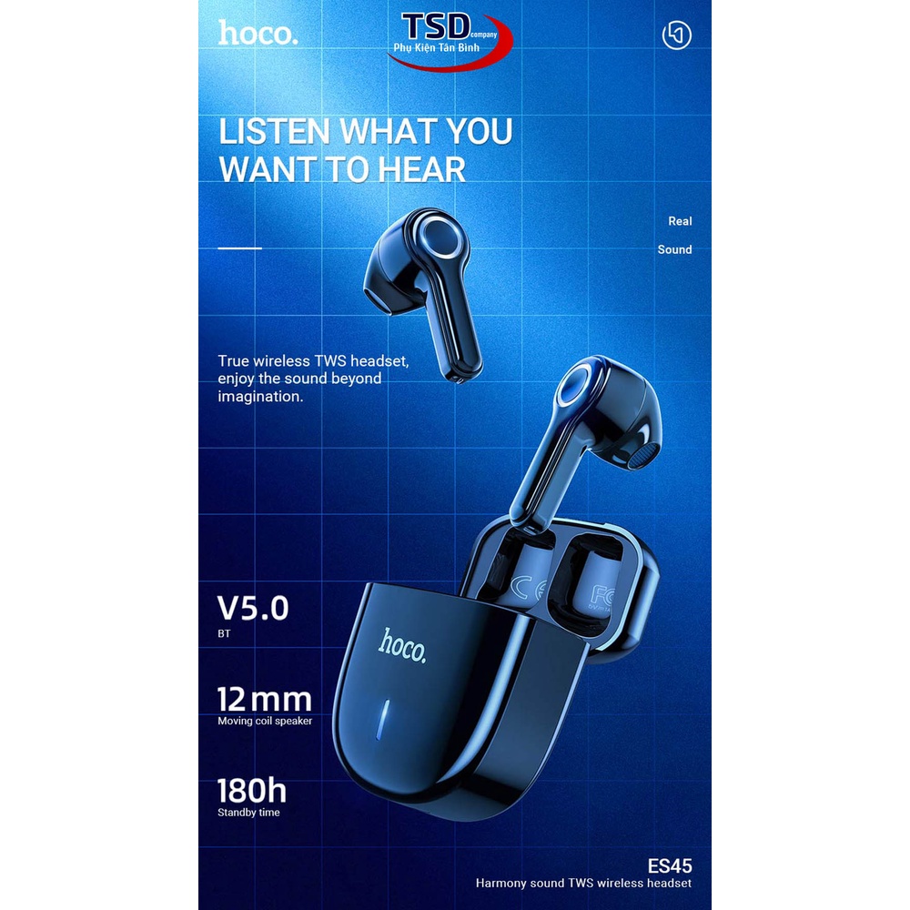 Tai Nghe Bluetooth TWS Hoco ES45 Chính Hãng Cảm Ứng Chạm