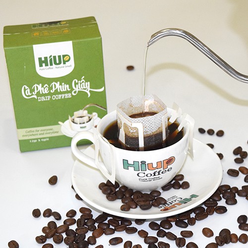 Cà Phê Phin Giấy Green 6 x12gr - Hiup Coffee