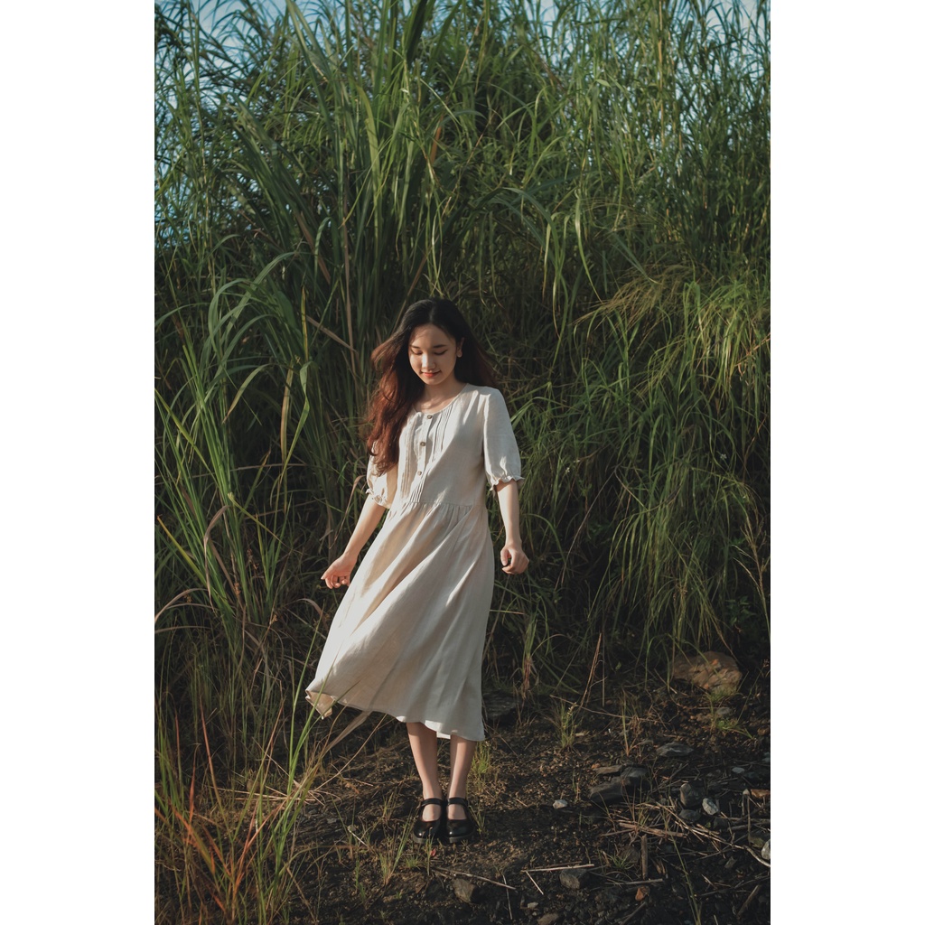 Váy Linen Muối Tiêu