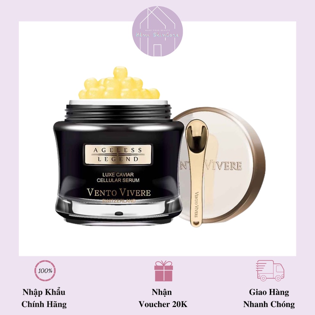 Vento Vivere Luxe Caviar - Kem Dưỡng Da Trứng Cá Tầm