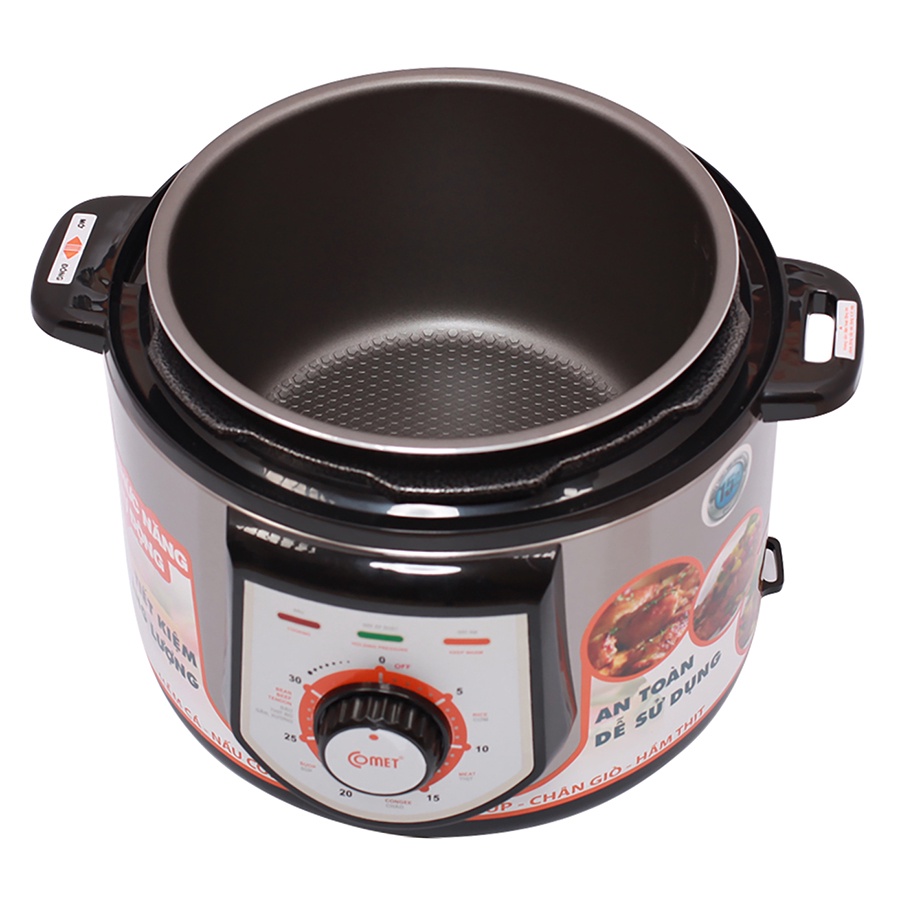 NỒI ÁP SUẤT 5 LÍT COMET CM 6150 NẮP RỜI CHÍNH HÃNG BẢO HÀNH 12 THÁNG
