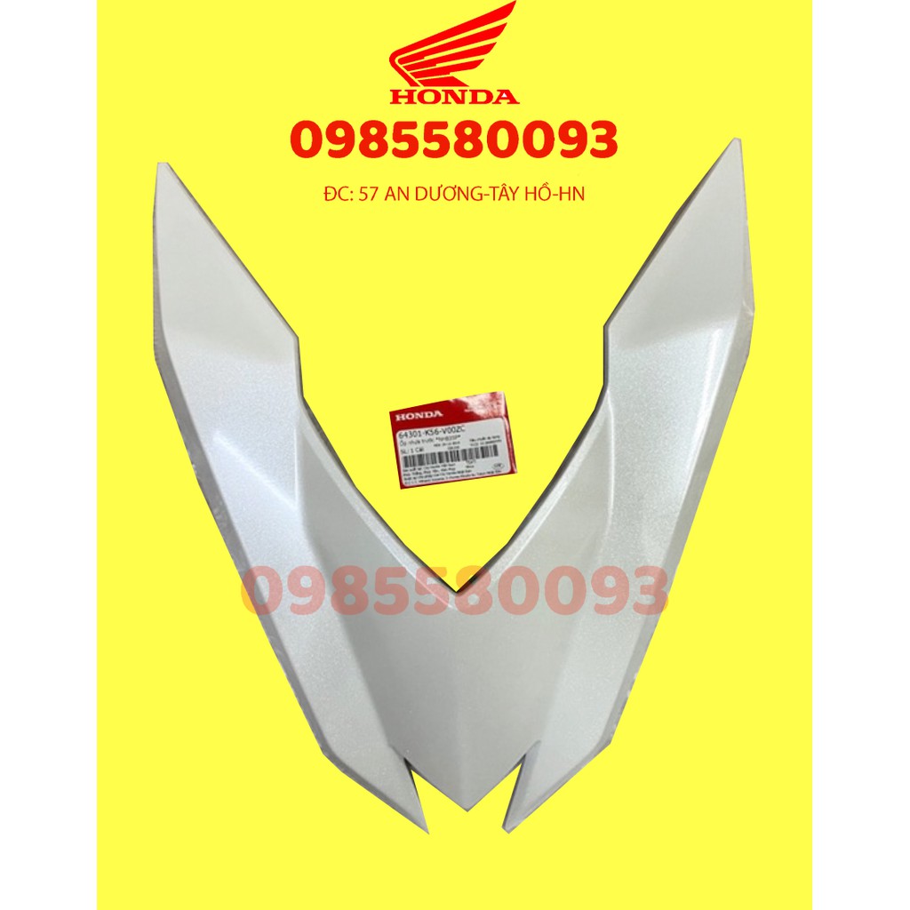 DÈ CHẮN BÙN TRƯỚC WINNER V1 MÀU ĐEN BÓNG CHÍNH HÃNG HONĐA, CÓ BÁN LẺ HAI MẢNH