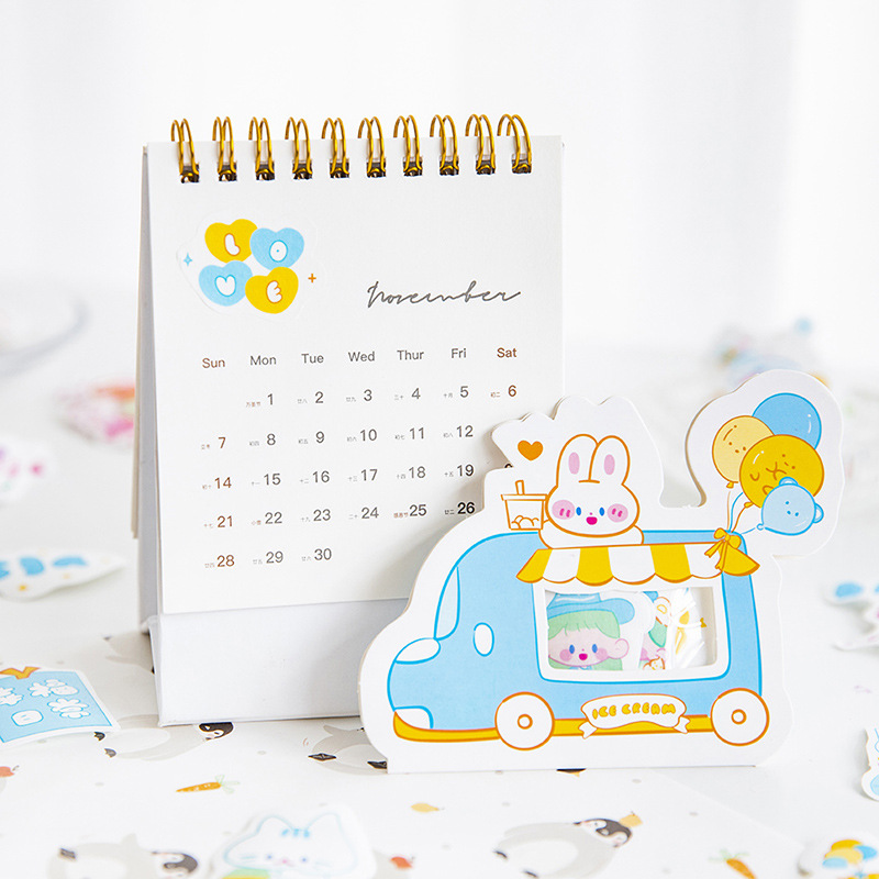 Bộ 40 Miếng Dán Trang Trí Hình Thỏ Dễ Thương