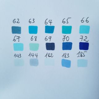 Set 10/15 cây touchliit tone xanh dương