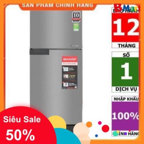 [BMART] SJ-X176E-SL | SJ-X176E-DSS | Tủ lạnh Sharp Inverter 165 lít - HÀNG CHÍNH HÃNG  - BM NEW