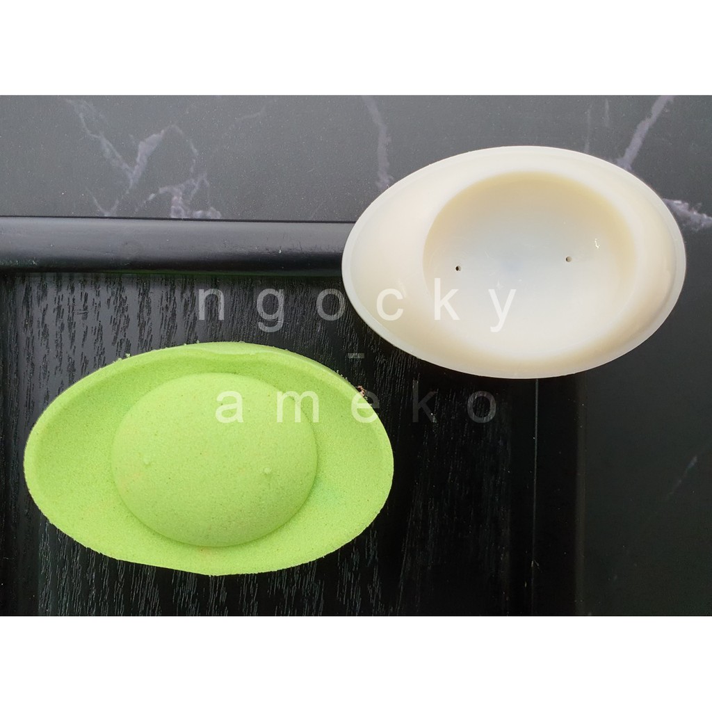 NQ00822 - KHUÔN LÒ XO BÁNH TRUNG THU / BÁNH DỨA  HÌNH THỎI VÀNG 50G