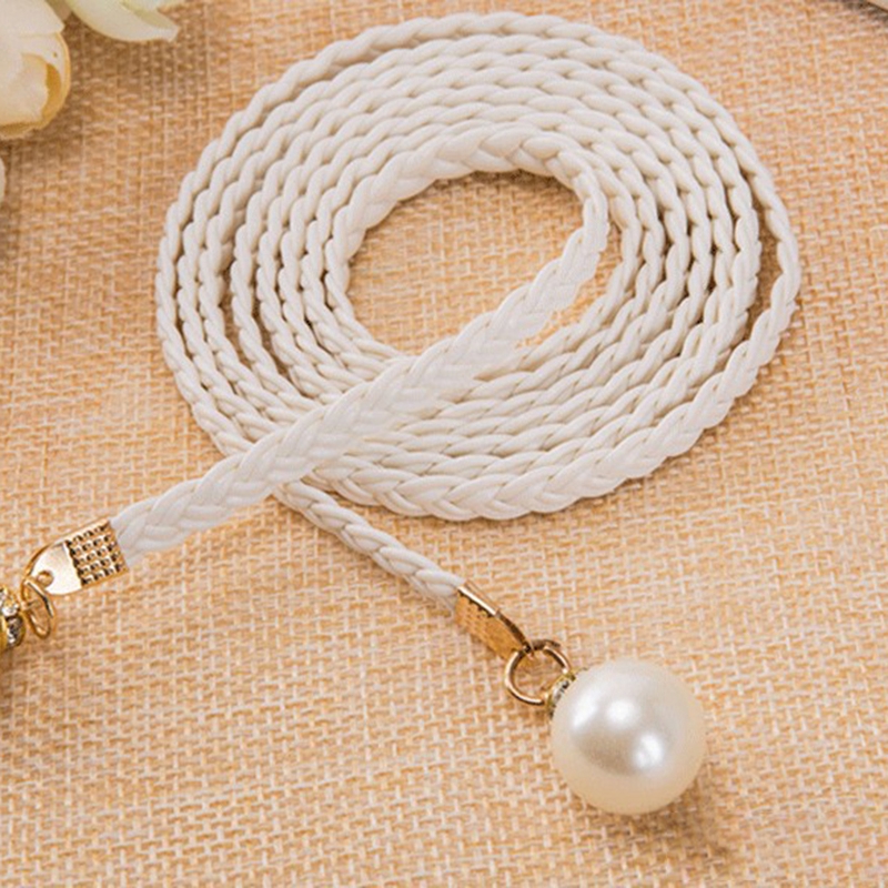 Thắt lưng đính ngọc trai giả thời trang nữ dễ thương