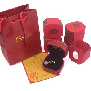 Hộp quà 🎁 đựng nhẫn,  CARTIER FULL BOX siêu xinh kèm túi đựng